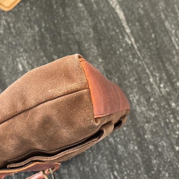 Sundance High Quality Brown leather suede handbag - Picture 5 of 7